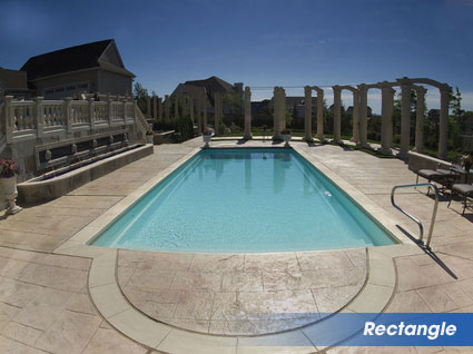 Rectangle swimming pools for warminster, pa